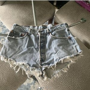 Vintage High Waisted Levi Shorts Urban Renewal